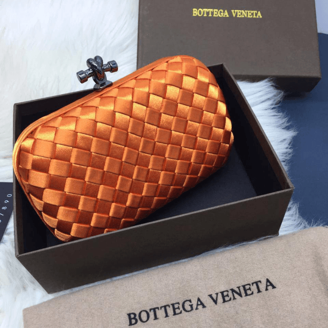 Mini Knot Satin Clutch Medium